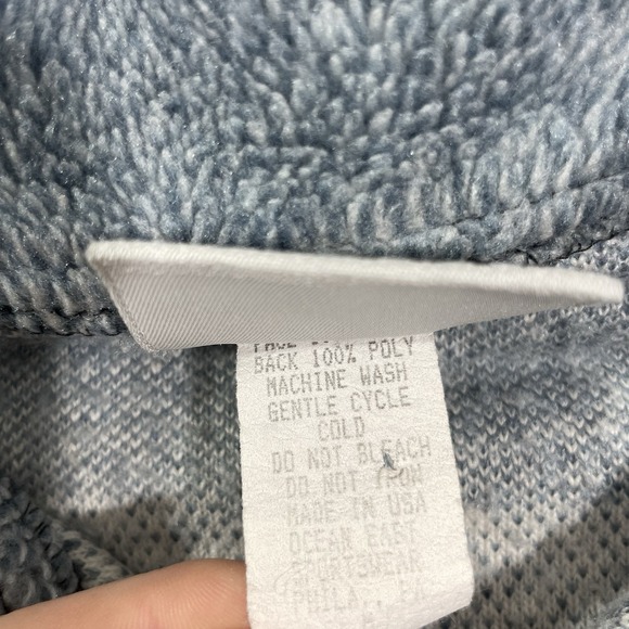 Vintage 90s Michigan Lighthouse Fleece Size Medium Great Lakes Full Zip Jacket - Picture 9 of 9